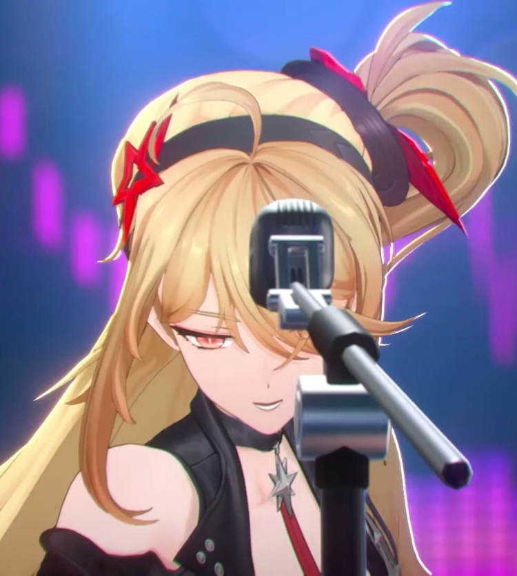 Akane Rin performing in the official NTE Mayoiuta special movie