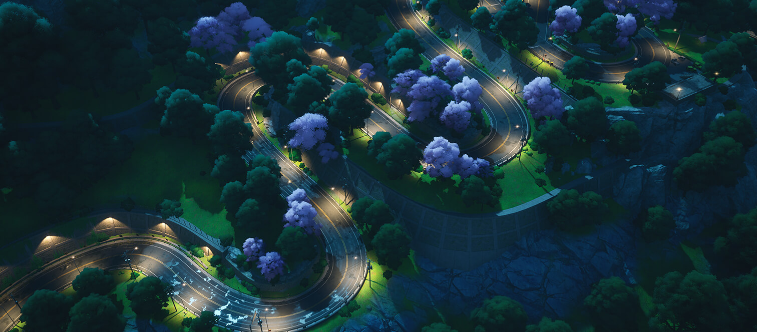 Whitetail Ridge Road real game scene from Official Hethereau location showcase