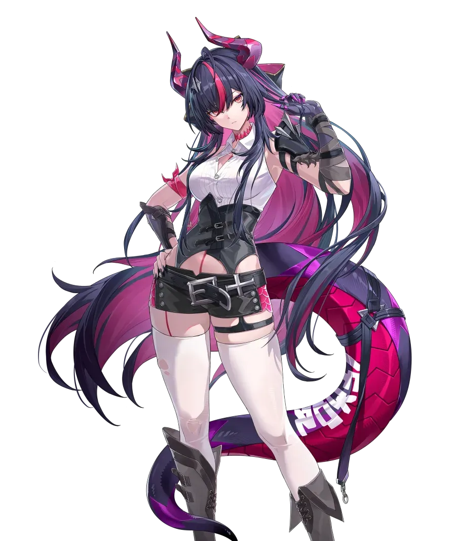 Shinku wearing the Normie Heroine outfit in the game character artwork