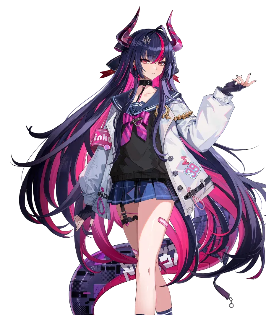 Shinku wearing the Student of Terrasea outfit in the game character artwork